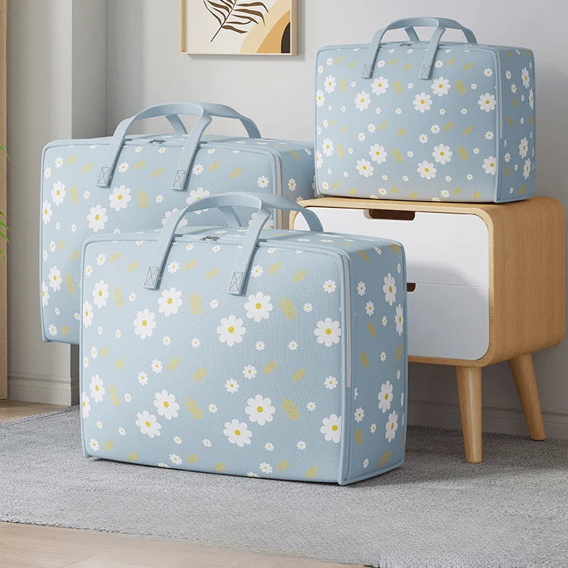Large Blanket Storage Bags Folding Comforter Storage Bag For Clothes Storage Containers For King Comforter Bedding Pillow Sheet