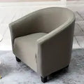 Stretch Spandex Club Chair Slipcover - Cream Color