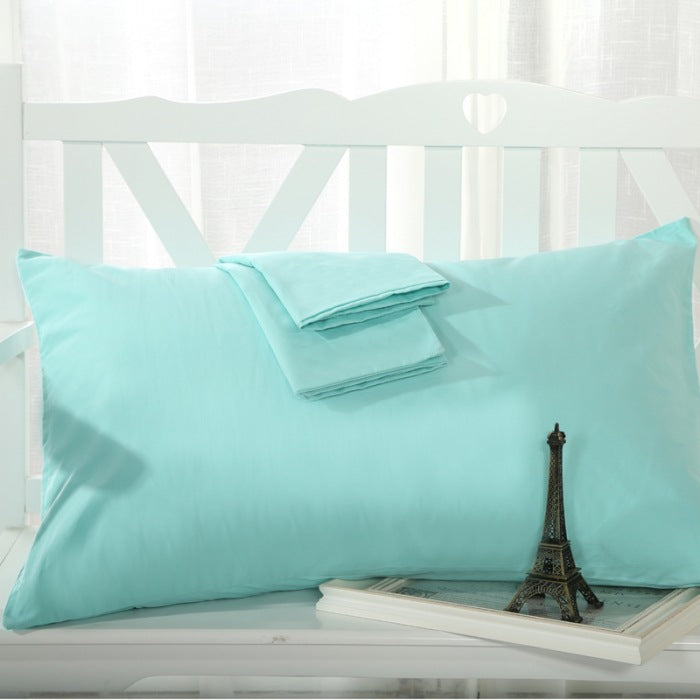 Plain Color Cotton Pillowcases for Students (Wholesale)