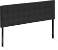 Stylish Black King Headboard for Cozy Bedroom Space