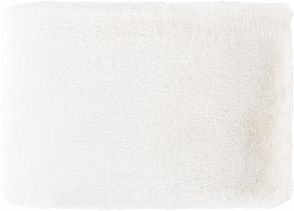 White Faux Fur Throw Blanket - Clearance