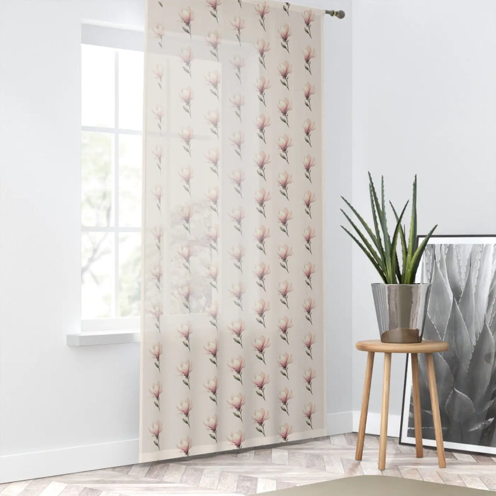 DipaliZ Floral Window Curtain – Lightweight Polyester