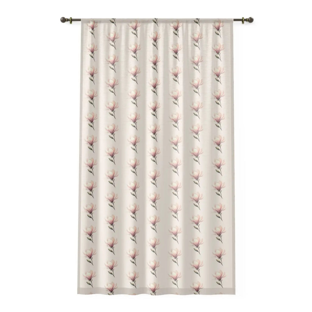 DipaliZ Floral Window Curtain – Lightweight Polyester