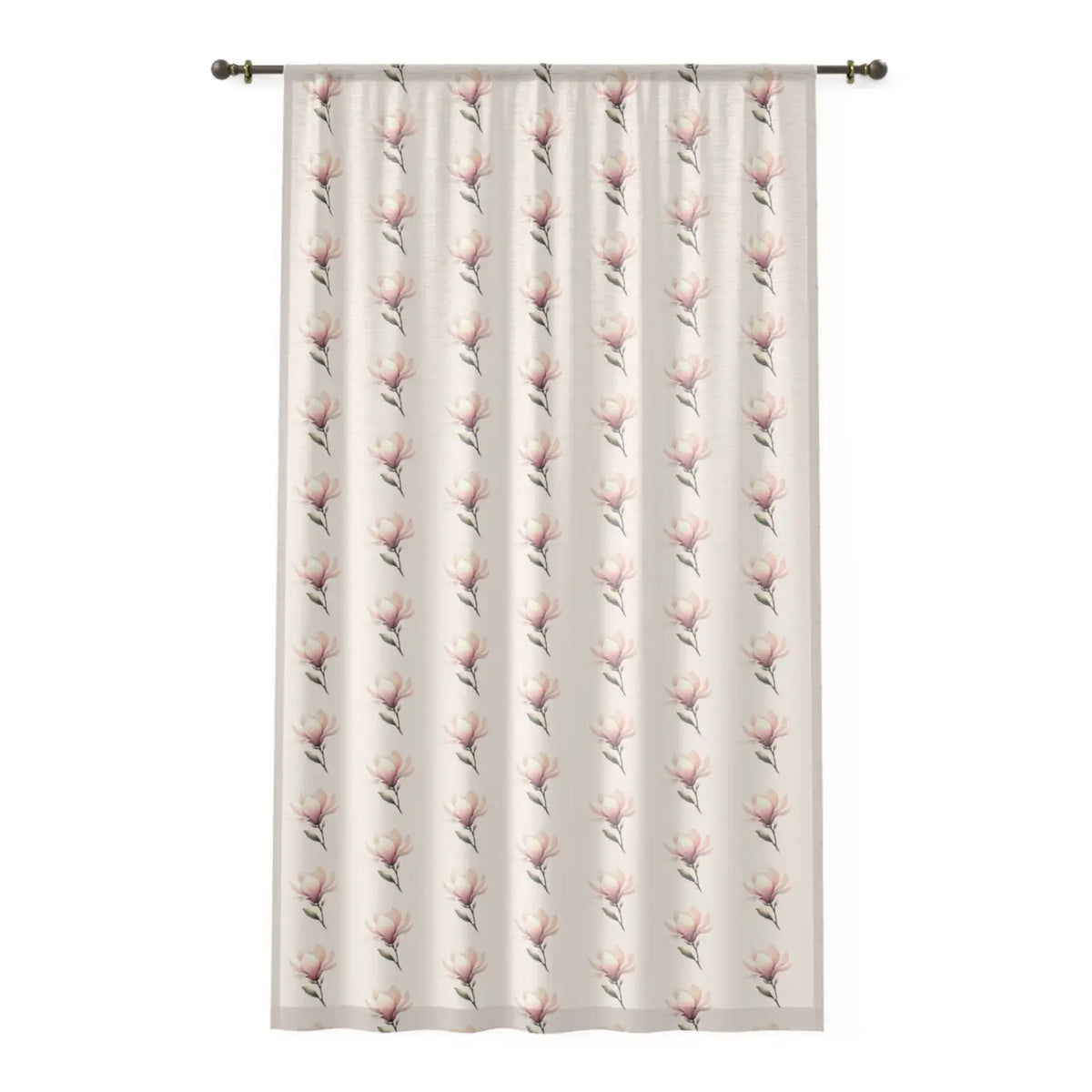 DipaliZ Floral Window Curtain – Lightweight Polyester