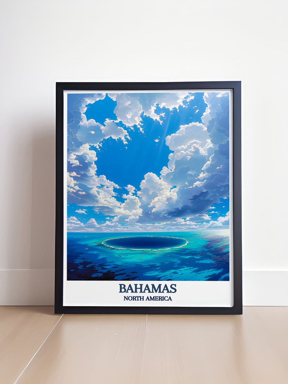 Bahamas Art Collection - Blue Hole Home Decor - North America Canvas Art