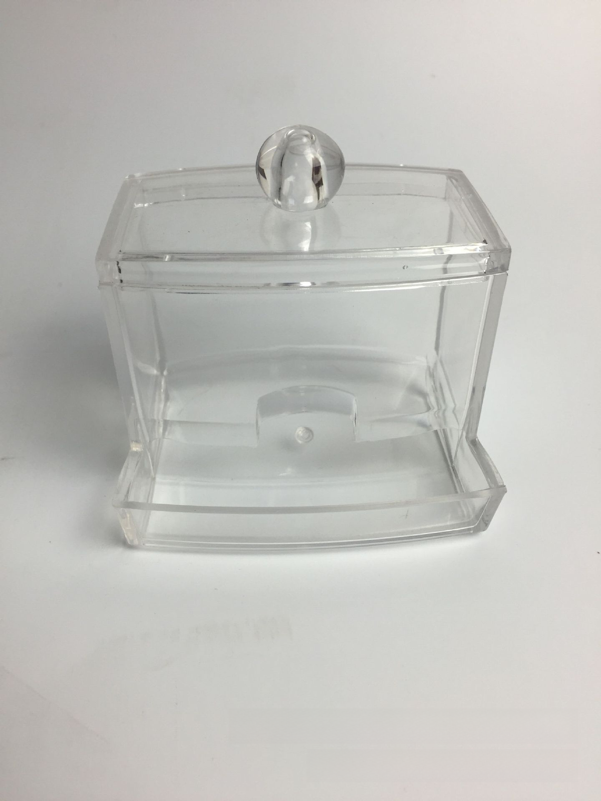 Transparent Acrylic Cotton Swab and Makeup Storage Box