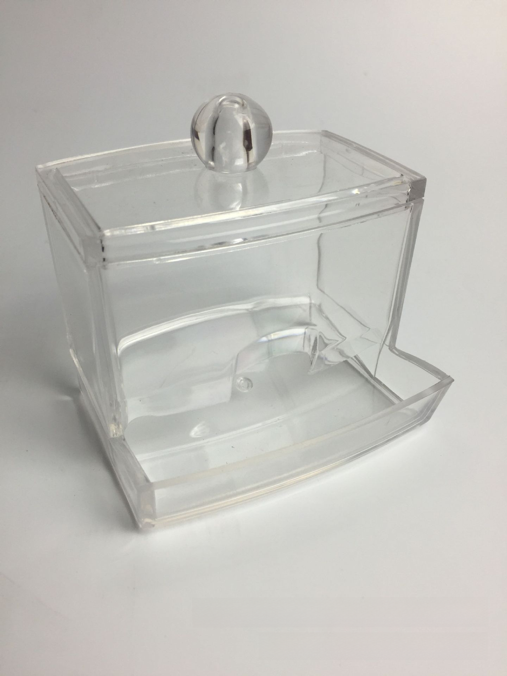 Transparent Acrylic Cotton Swab and Makeup Storage Box