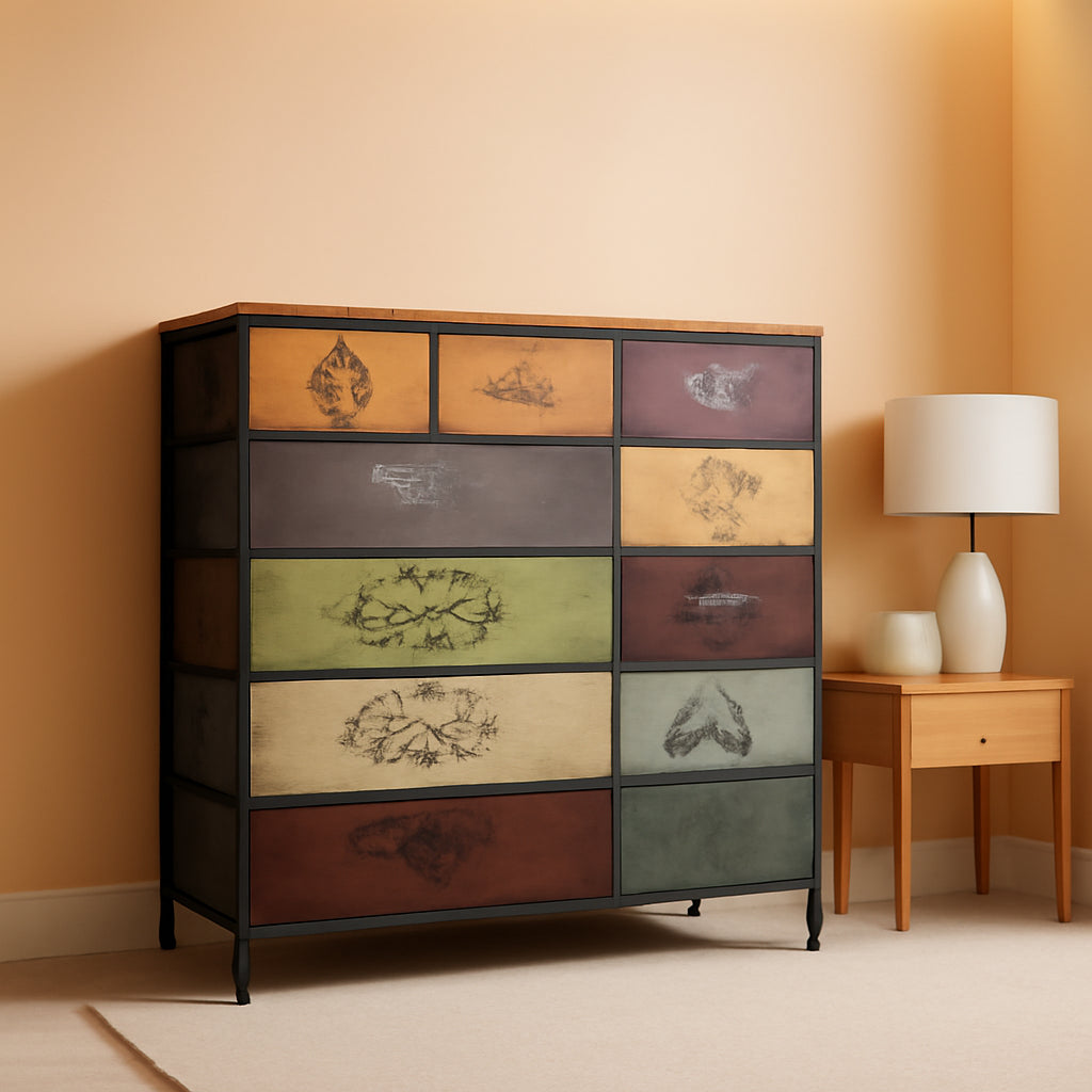 12 Drawer Fabric Dresser Tall Bedroom Organization