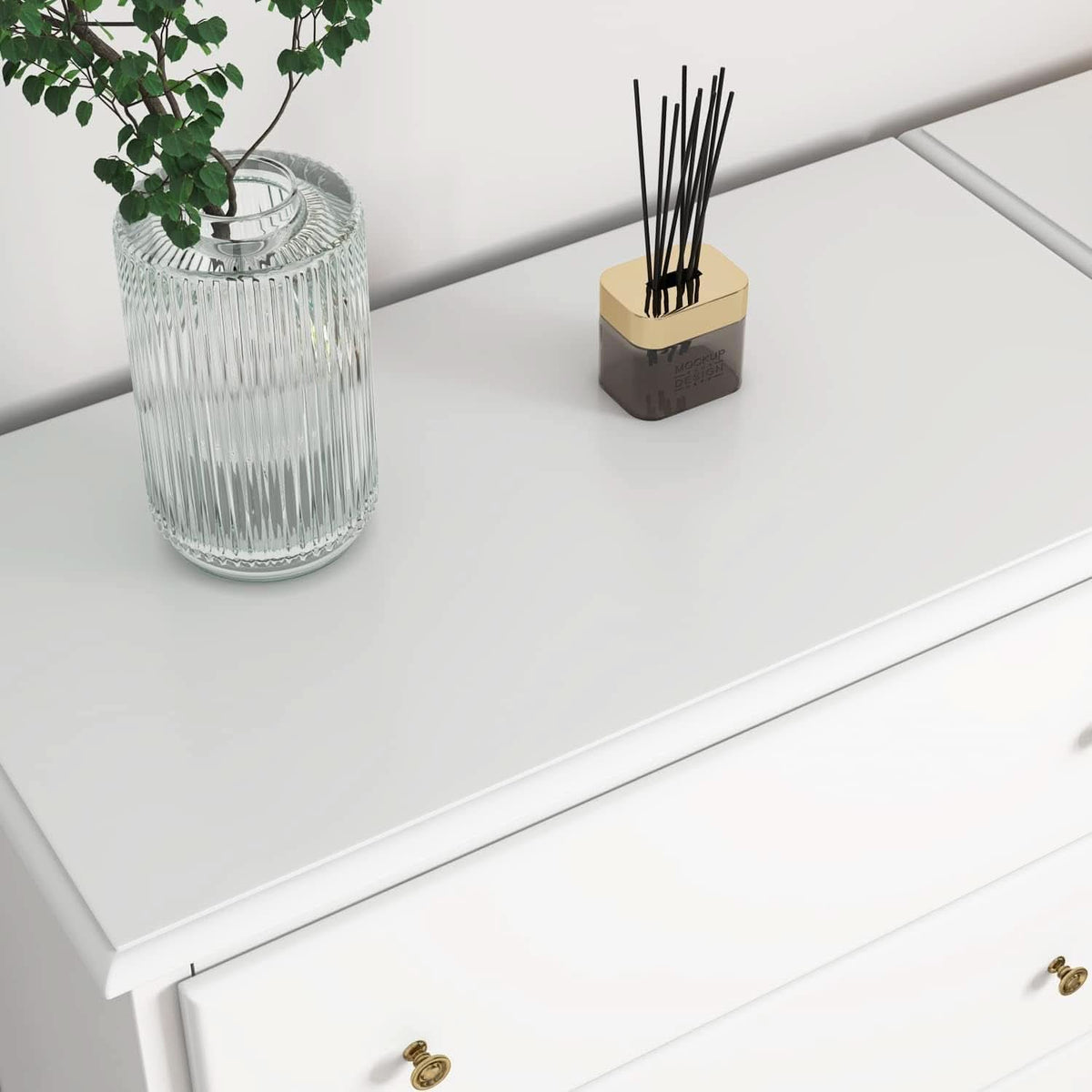 White Dresser With Four Drawers Modern Bedroom Storage