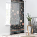DipaliZ Floral Vines Curtains Semi-sheer Polyester Fabric