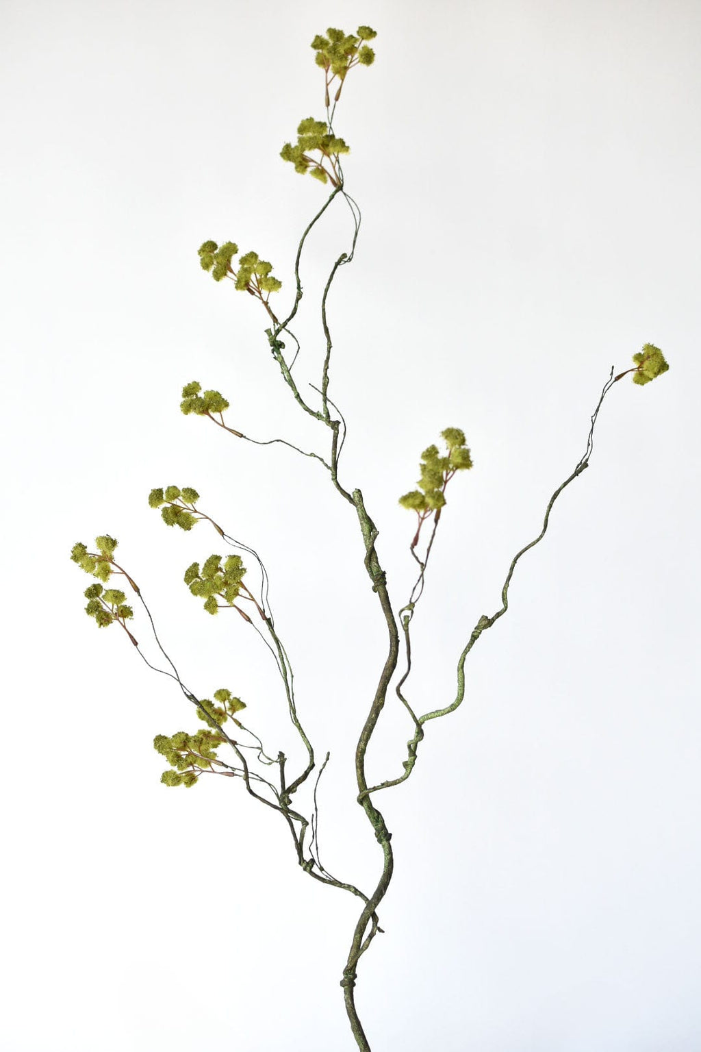 30" Faux Mini Fuzzy Blossom Branch