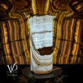 Ice Onyx Table Lamp (Live Edge #4)