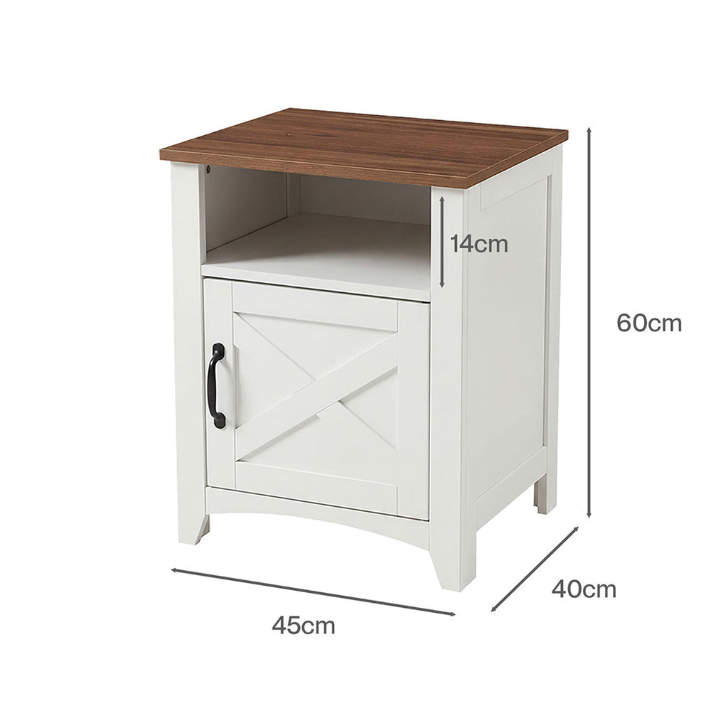 Levede Bedside Tables Nightstands Set of 2 Storage Cabinet Bedroom Living Room