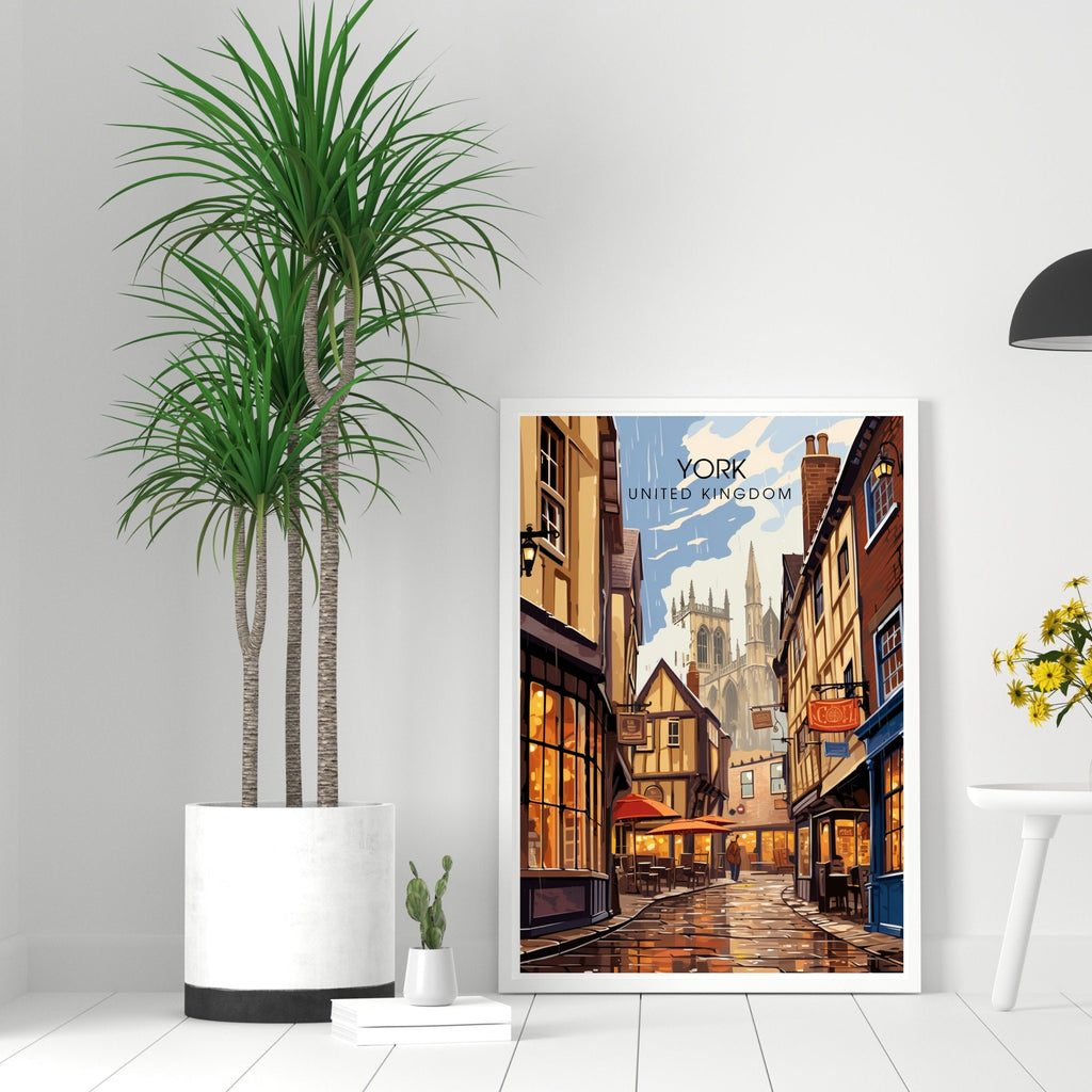 Affiche York | impression de voyage York  | Impression York  | Affiche Royaume-Uni
