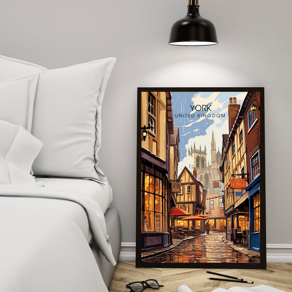 Affiche York | impression de voyage York  | Impression York  | Affiche Royaume-Uni