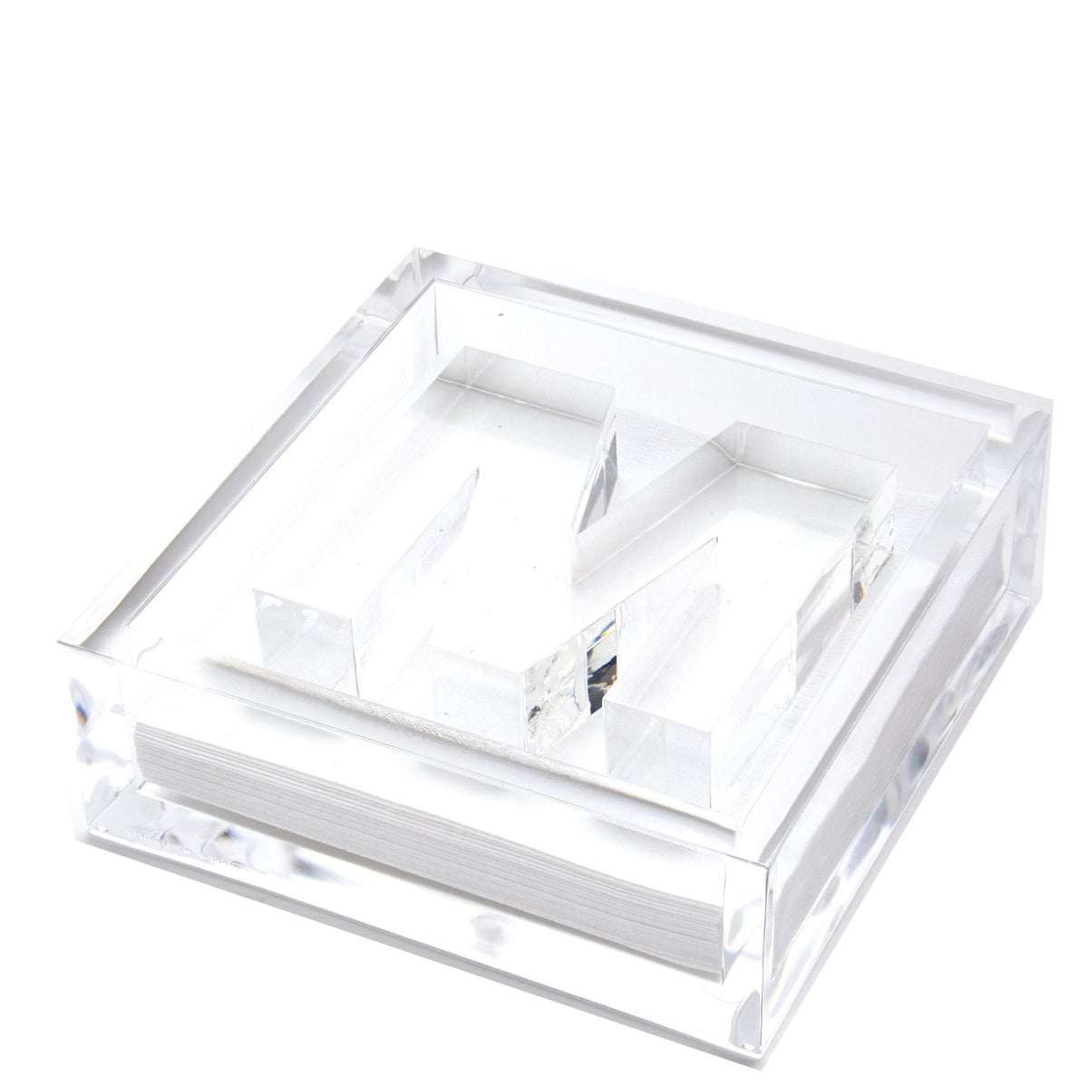 Initial Acrylic Cocktail Napkin Holder