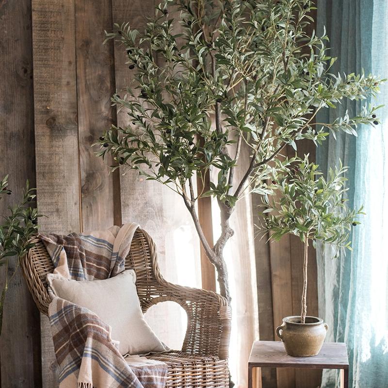 Tall Artificial Olive Tree 94"