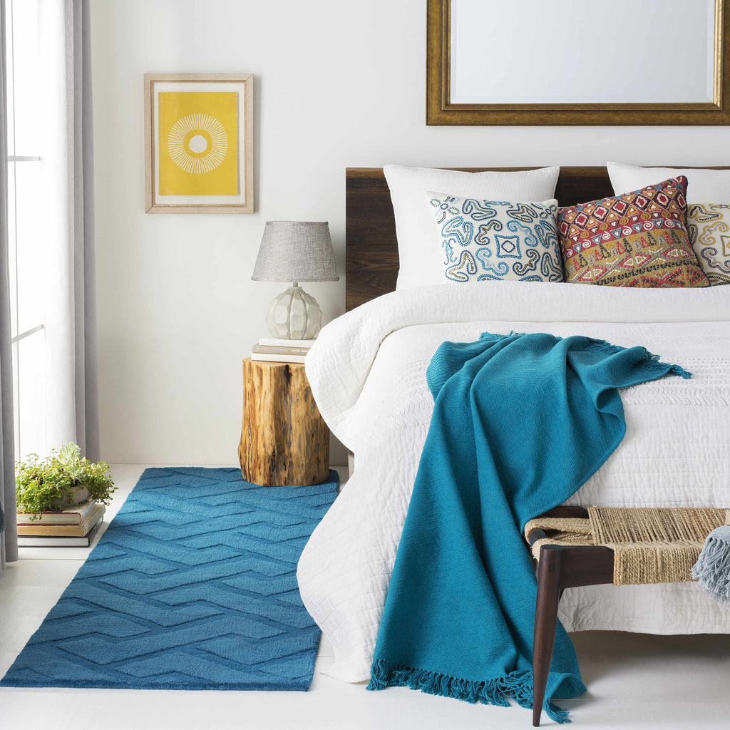 Chiconcuac Aqua Throw Blanket - Clearance