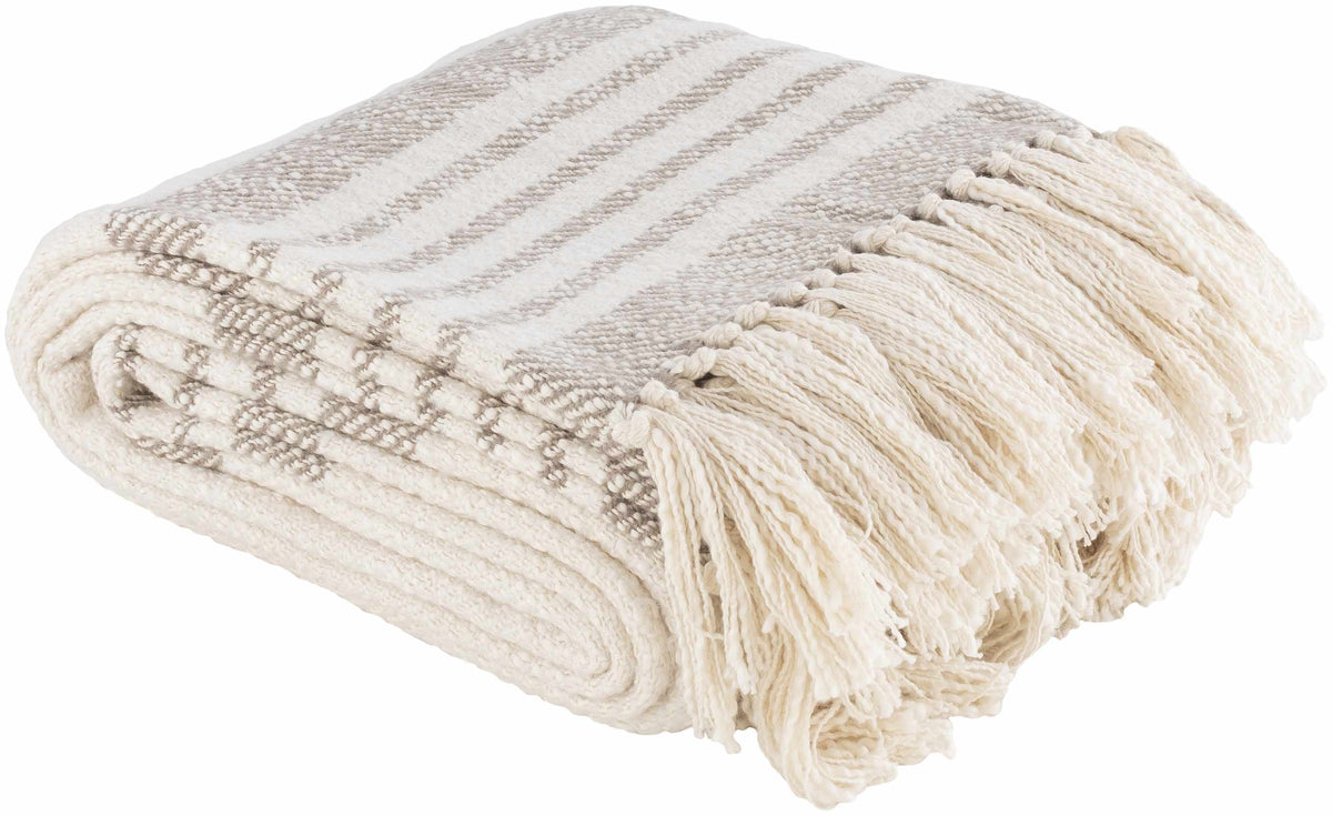 Medomak Cotton Throw Blanket with tassels