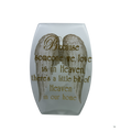 A Piece of Heaven is in our Home Lighted Vase - Gold Lettering