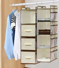 Non-woven Closet Wardrobe Cabinet Organizer Hanging Pocket Drawer Clothes Storage Clothing Home Organization Hanging Storage Bag