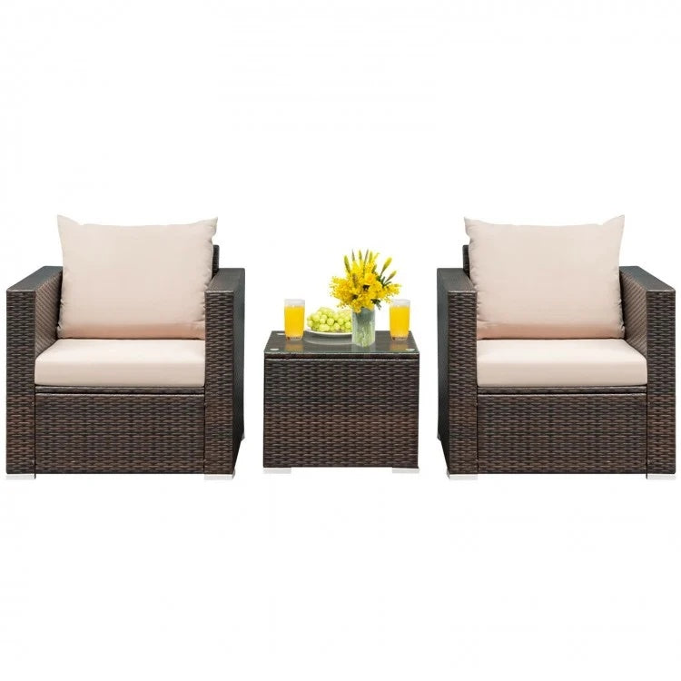 6-Piece Patio Furniture Set with Inflatable Water Slide Park