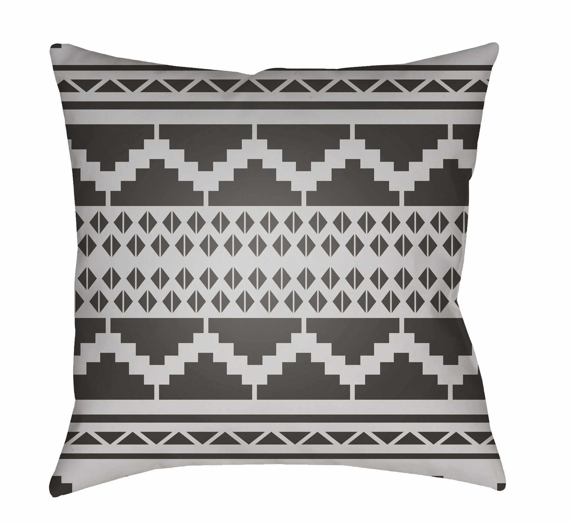 Hoku Black Outdoor Throw Pillow Cover