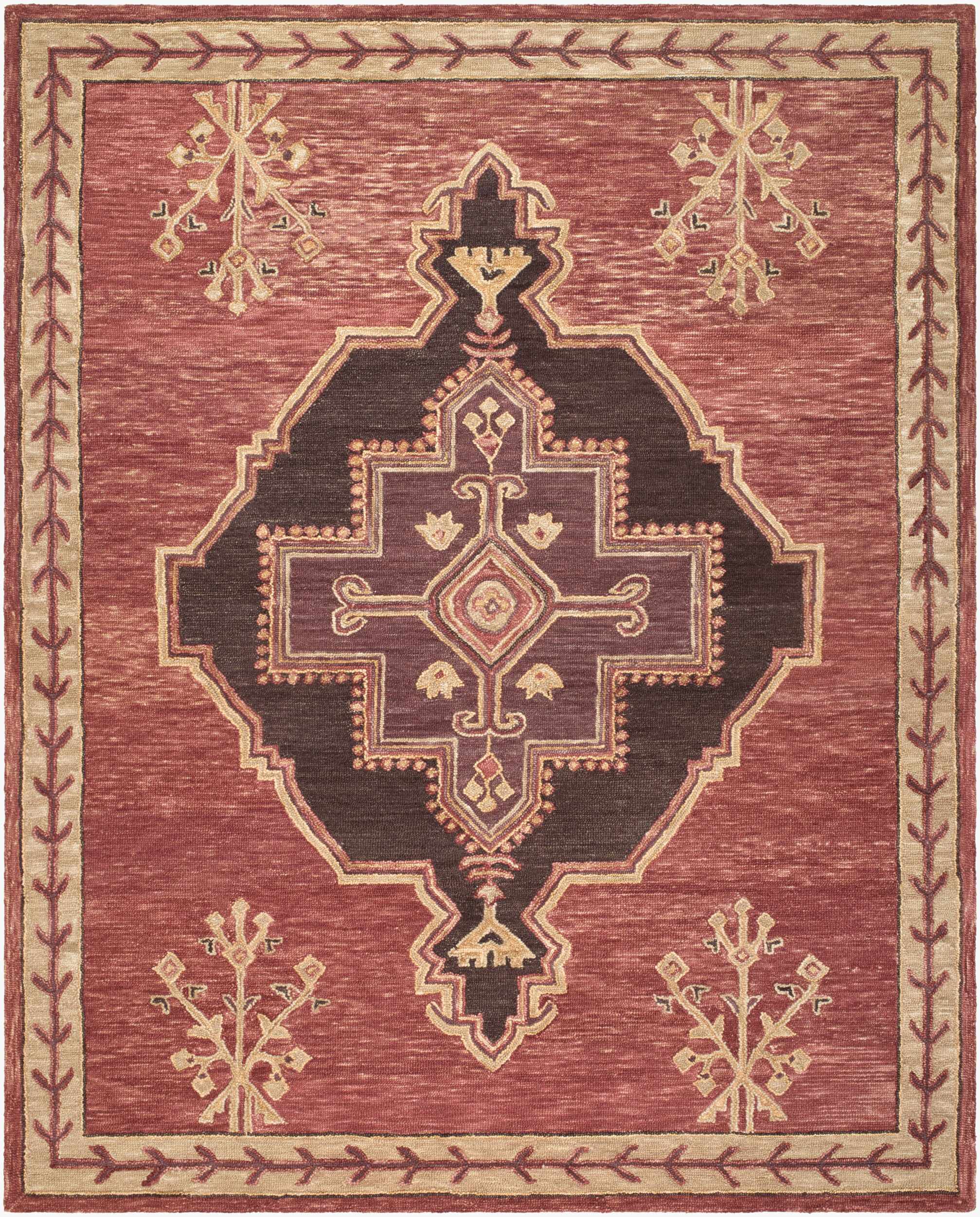 Mylahe Global Bohemian Handmade Area Rug